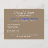 ラスベガス保存日(メタリックピーチ) 案内ポストカード (裏面)