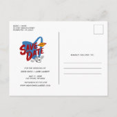 ラスベガス写真の日付の保存 案内ポストカード (裏面)