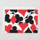 ラスベガス写真の駆け落ち告知レッドブラック 案内状 (裏面)