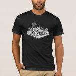 ラスベガス動揺してのTシャツへようこそ Tシャツ<br><div class="desc">素晴らしいラスベガスのサインTシャツへようこそ!黒と白のラスベガスのサインとヴィンテージスタイル色あせた外観。多くのシャツスタイルや色から選択し、自分のために一つ、または与え今日のギフトとして一つを持つ。パーティー素晴らしTシャツを作れ!このシャツはカスタマイズカスタマイズも可能。</div>