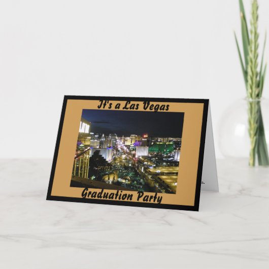 ラスベガス卒業パーティー 招待状 (正面)