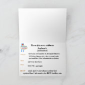 ラスベガス卒業パーティー 招待状 (内部)