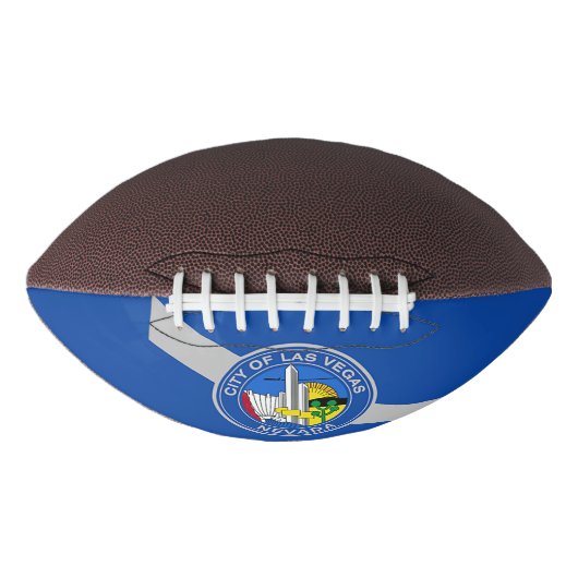 ラスベガス国旗を持つ愛国的なアメリカンフットボール アメリカンフットボール (正面)