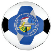 ラスベガス国旗を掲げた愛国的なサッカーボール サッカーボール (回転)