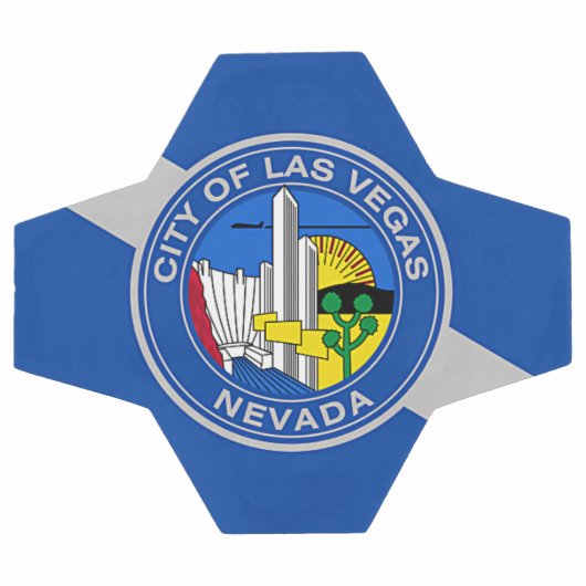 ラスベガス国旗を掲げた愛国的なサッカーボール サッカーボール (フラット)