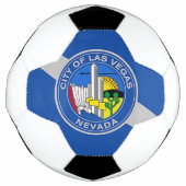 ラスベガス国旗を掲げた愛国的なサッカーボール サッカーボール (正面)