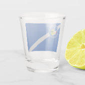 ラスベガス国旗を掲げた愛国的なショットグラス ショットグラス (裏面)