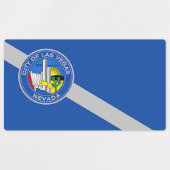 ラスベガス国旗を掲げた愛国的なラベル ラベル (デザイン1)