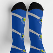 ラスベガス地球に優しの旗を持つ女性用ソックス ソックス (上部)