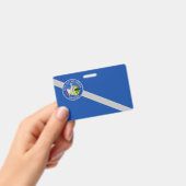 ラスベガス市の旗が付いた名札 バッジ (手持ち)