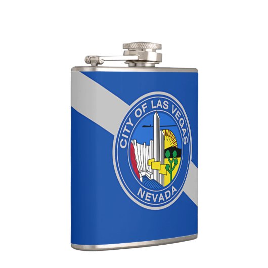 ラスベガス市旗を掲げる愛国的なフラスコ フラスク (右)