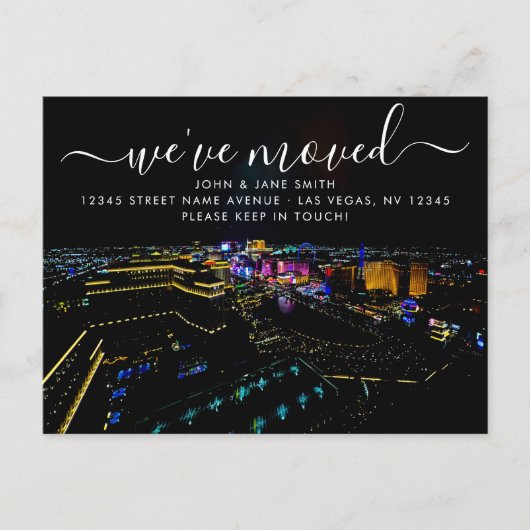ラスベガス引越案内はがき 案内ポストカード (正面)