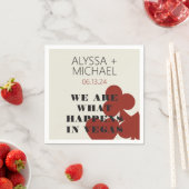 ラスベガス我々は何が起こるか結婚のカクテル スタンダードカクテルナプキン (インサイチュ)