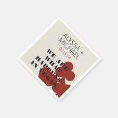 ラスベガス我々は何が起こるか結婚のカクテル スタンダードカクテルナプキン (角)