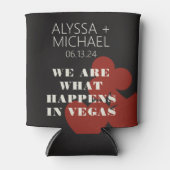 ラスベガス我々は何が起こるか結婚式の引き出物 缶クーラー (正面)