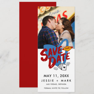 ラスベガス挙式のSave the Dateフォトカード 案内状