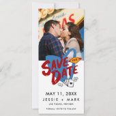 ラスベガス挙式のSave the Dateフォトカード 案内状 (正面)