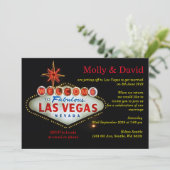 ラスベガス挙式後 カスタム フォーマル招待状 招待状 (スタンド正面)