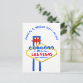 ラスベガス新住所のお知らせ 案内ポストカード (スタンド正面)