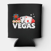 ラスベガス旅行へようこそ素敵なラスベガスの看板 缶クーラー (正面)