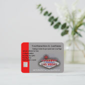 ラスベガス旅行プランナー 名刺 (スタンド正面)