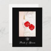 ラスベガス日付を保存はがきモノグラム 案内ポストカード (正面/裏面)