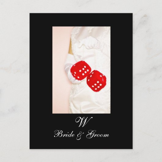 ラスベガス日付を保存はがきモノグラム 案内ポストカード (正面)