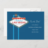 ラスベガス日付を保存 案内ポストカード (正面/裏面)