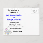 ラスベガス日付写真を保存 案内ポストカード (裏面)