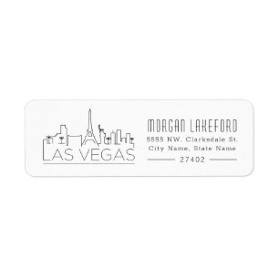 ラスベガス様式化スカイライン   ラベル