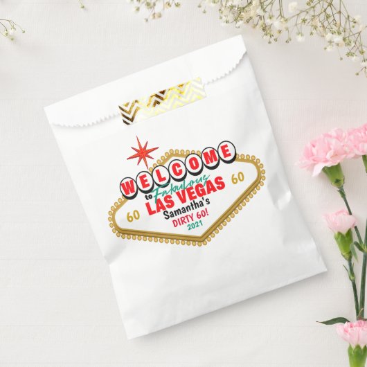 ラスベガス汚い誕生日パーティーのマッカスタムチング フェイバーバッグ (封をした状態)