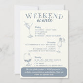 ラスベガス独身最後の社交カクテル行程 招待状 (裏面)