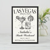 ラスベガス独身最後の社交カクテル行程 招待状 (スタンド正面)