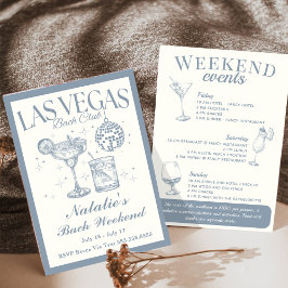 ラスベガス独身最後の社交カクテル行程 招待状