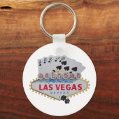 ラスベガス王室のフラッシュキーチェーンと一連のサイコロ キーホルダー (正面)