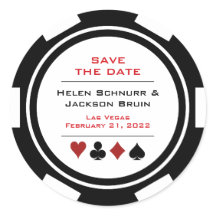 ラスベガス白黒トランプのポーカーチップ日付を保存