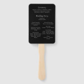 ラスベガス白黒金ゴールド高度プログラム ハンドファン (裏面)