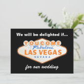 ラスベガス看板 デスティネーション ウェディング インビテーション (スタンド正面)