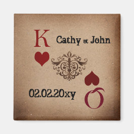 ラスベガス素朴ウェディングカード マグネット