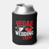ラスベガス結婚したで – ベガスウェディングパーティー 缶クーラー (缶正面)
