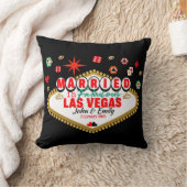 ラスベガス結婚したカップルマッチングバケーションネバダ クッション (ブランケット)