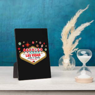 ラスベガス結婚したカップルマッチングバケーションネバダ フォトプラーク