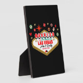 ラスベガス結婚したカップルマッチングバケーションネバダ フォトプラーク (側面)