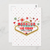 ラスベガス結婚したカップルマッチングバケーションネバダ ポストカード (正面/裏面)