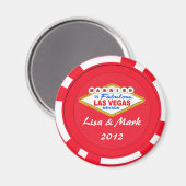 ラスベガス結婚したマグネットで マグネット (正面/裏面)