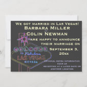 ラスベガス結婚での弊社の発表 招待状 (正面)