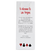 ラスベガス結婚のゲストへようこそ ワインギフトバッグ (正面)