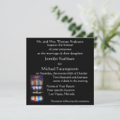 ラスベガス結婚のスロットマシン 招待状 (スタンド正面)