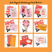ラスベガス結婚のハート標識 招待状