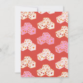 ラスベガス結婚のハート標識 招待状 (裏面)